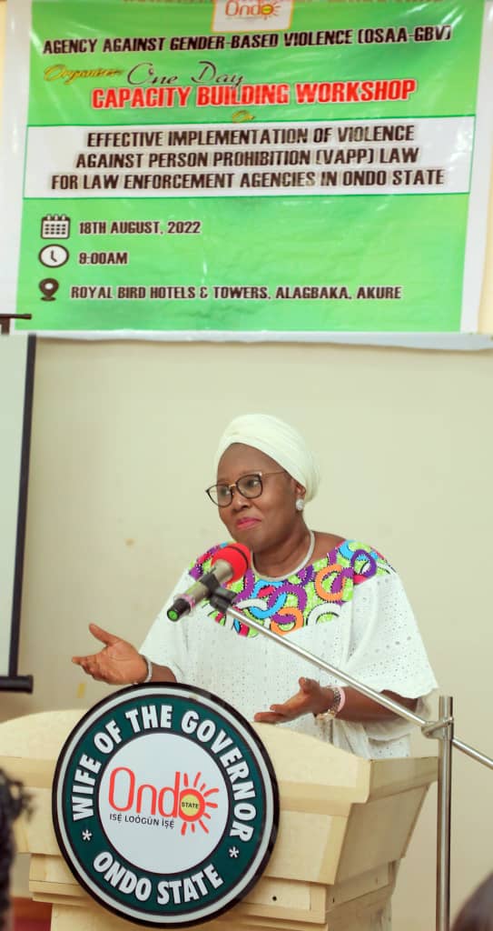 VAPP Law: Robust policies in place to address sexual, gender-based violence – Ondo First Lady