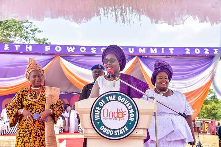 5th FOWOSO Summit: Betty Akeredolu Calls for Ondo Women to Hold Strategic Positions 