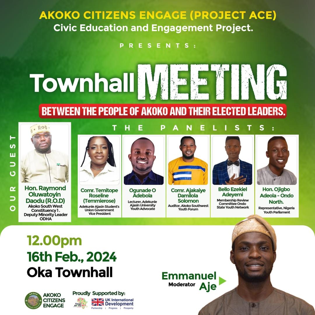Akoko Citizens Engage hosts Townhall Engagement with HON ROD