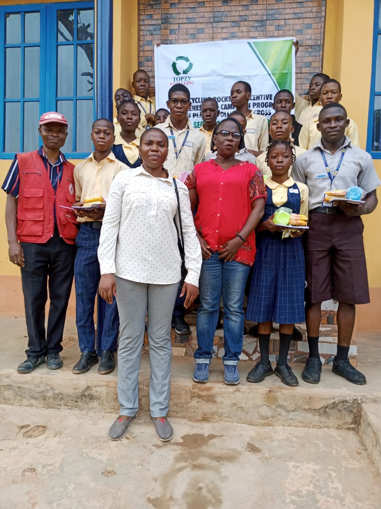 Topzy Recycling Company Provides Educational Supplies to Ondo Students
