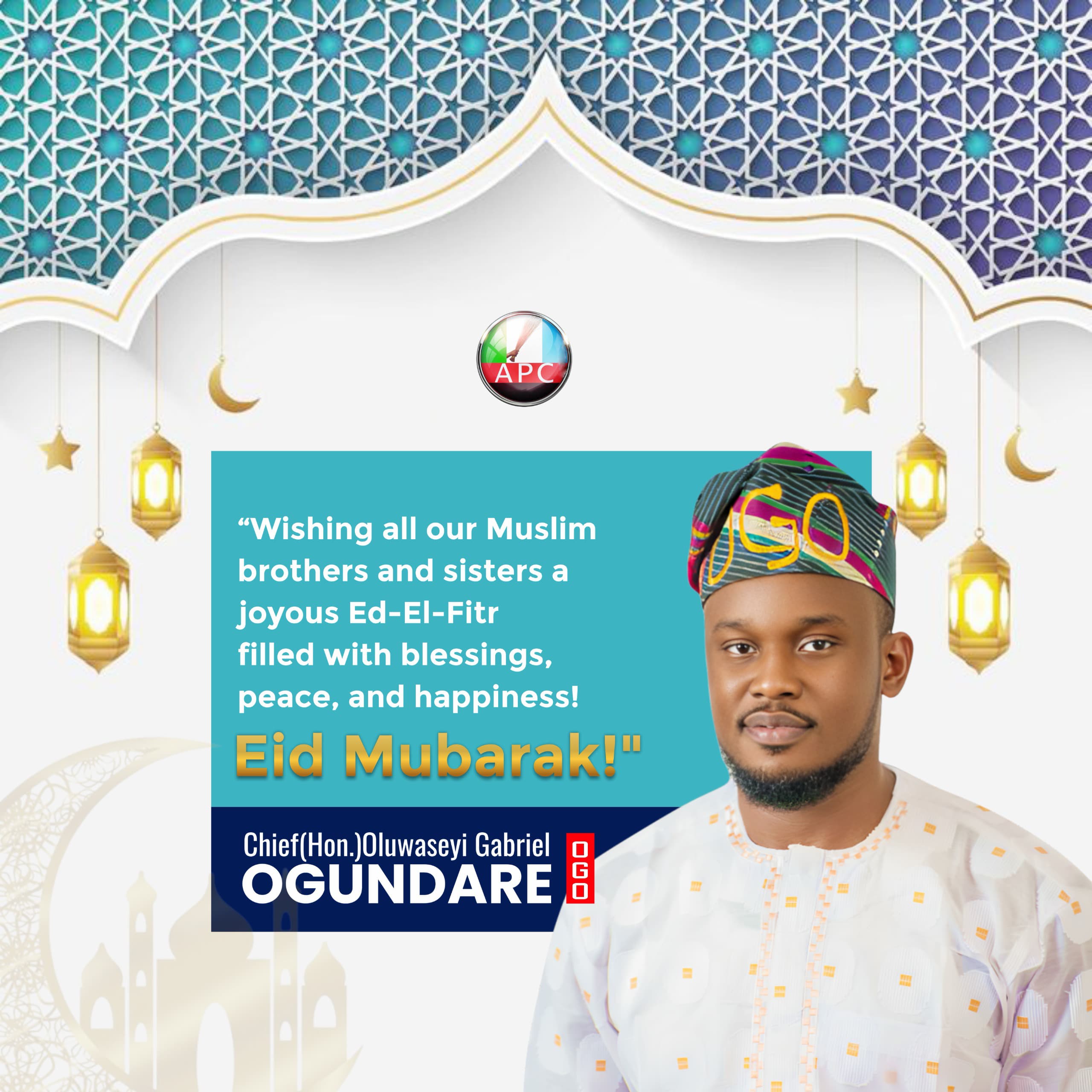 Eid-El-Fitr: Ogundare Felicitate Muslims, Harp on Unity, Compassion