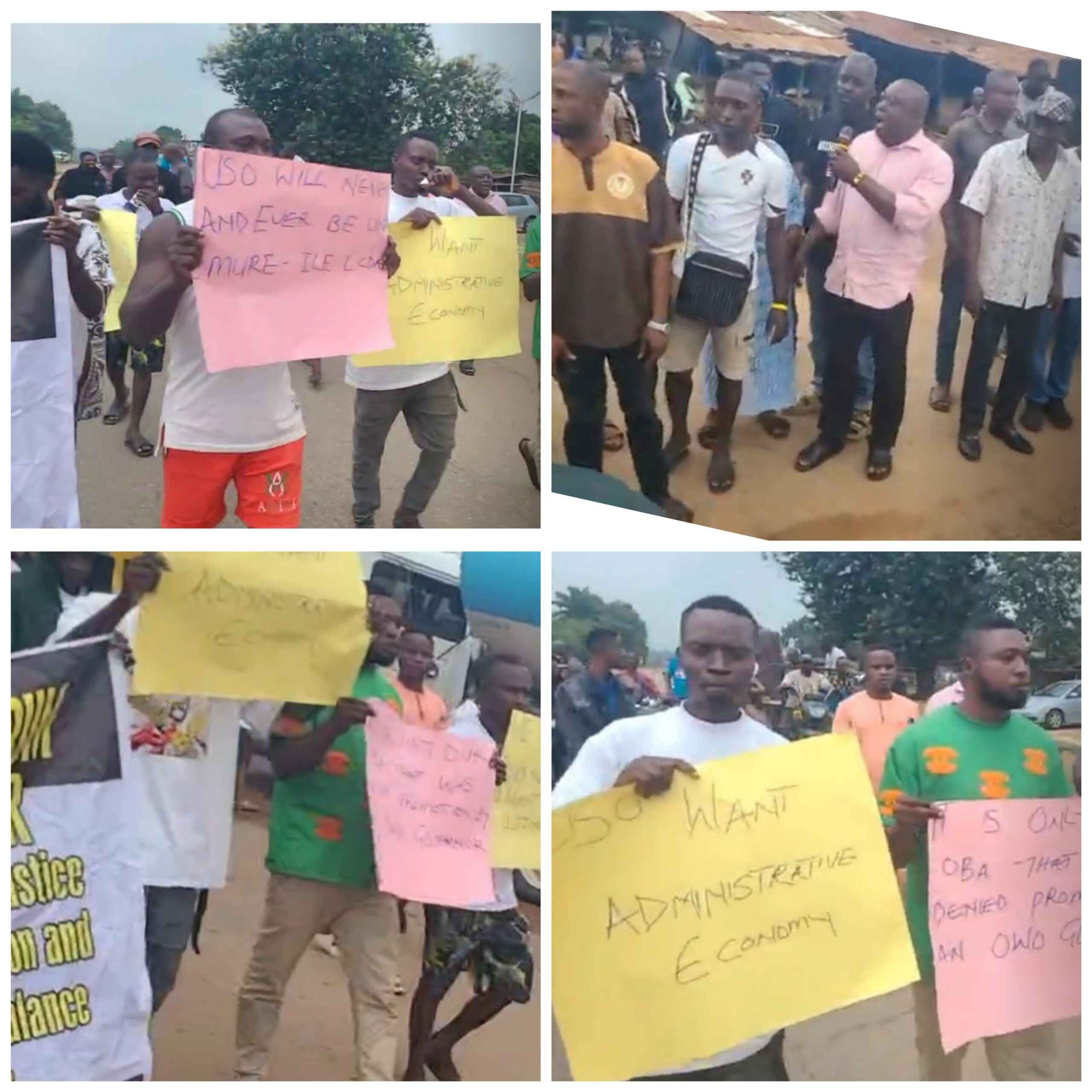 Again, Uso Youths Protest Inclusion in Owo North West LCDA, Demand to Remain Alone or Under Owo LGA