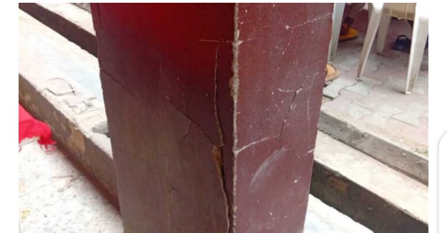 Immediate Action Required: Iwaya School’s Cracked Pillars Endanger Pupils’ Safety