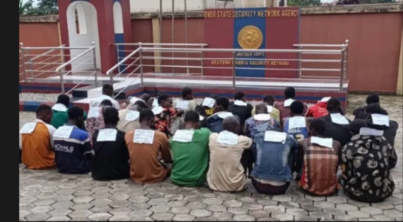 Amotekun Smashes Kidnap Syndicate, Parades 51 Suspects in Ondo
