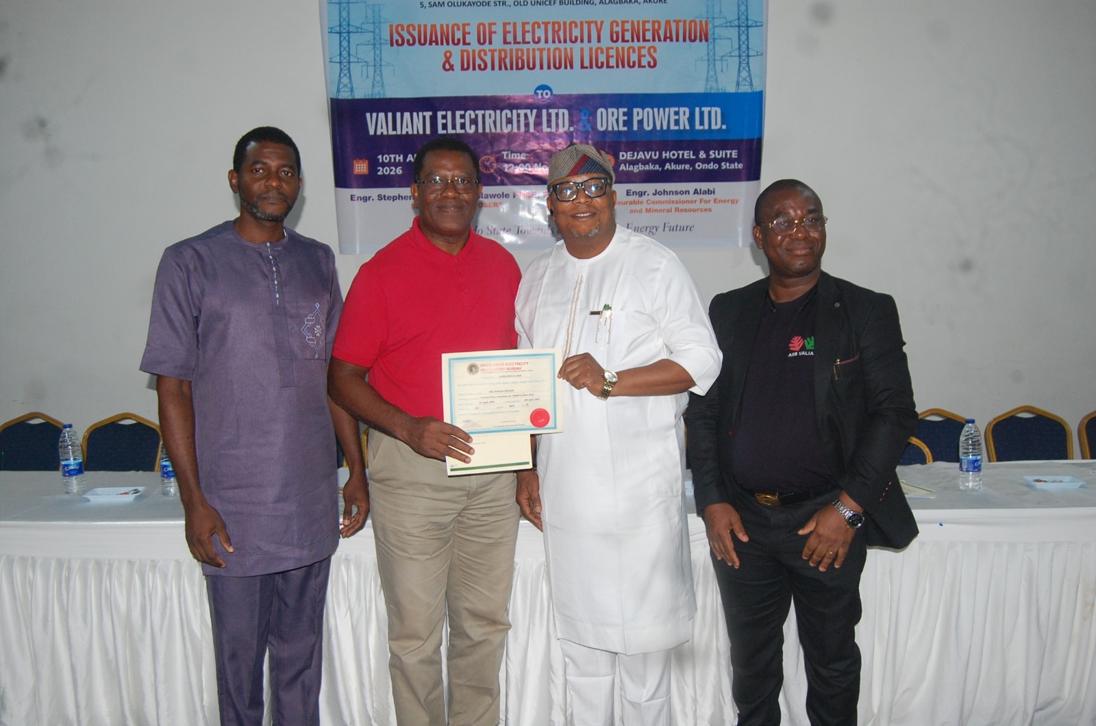 ONDO MOVES TO BOOST POWER GENERATION & DISTRIBUTION,GRANTS LICENSES FOR 100MW PLANT