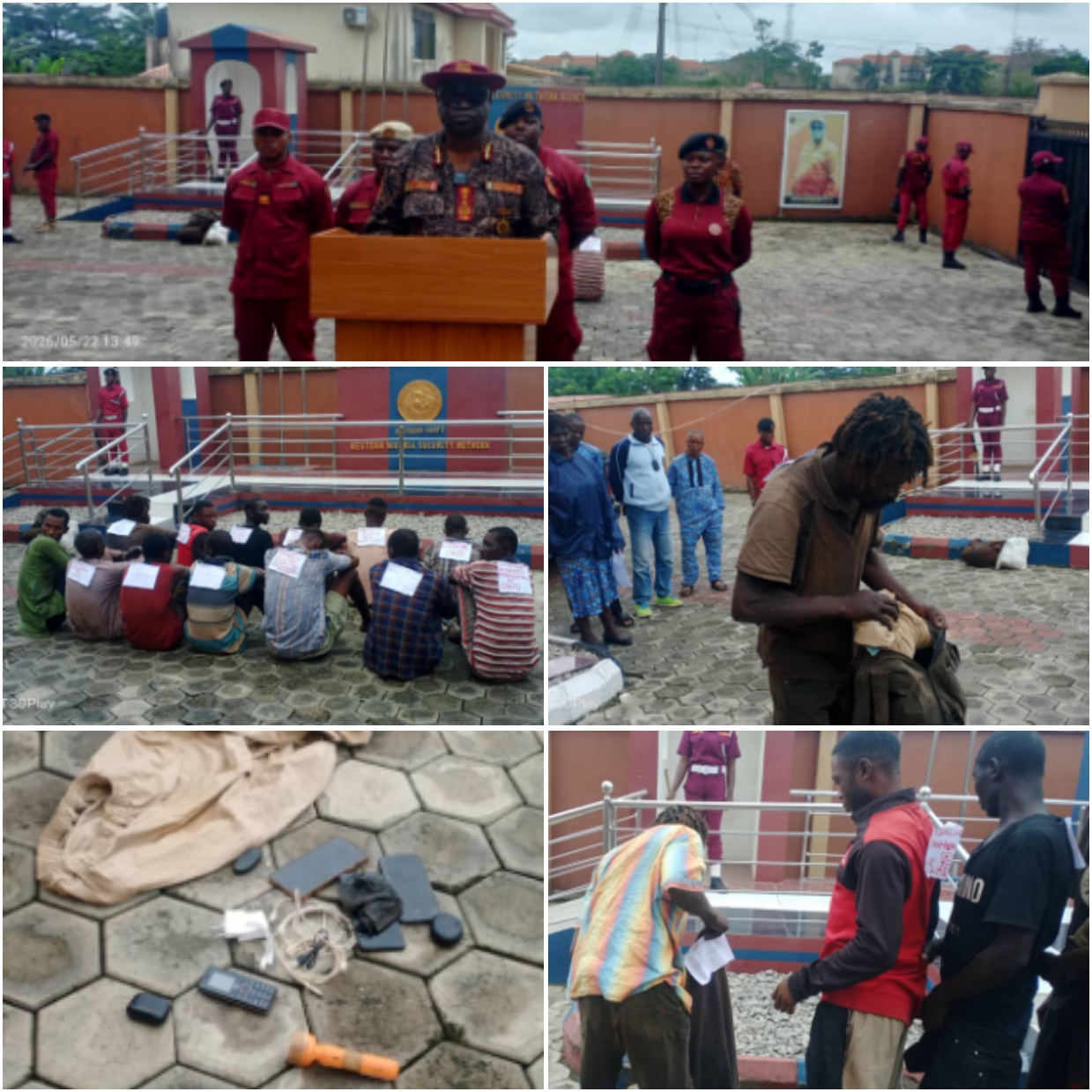 Fake Lunatics Exposed as Amotekun Arrests 98 Suspects, Tightens Security Across Ondo Fake Lunatics Exposed as Amotekun Arrests 98 Suspects, Tightens Security Across Ondo