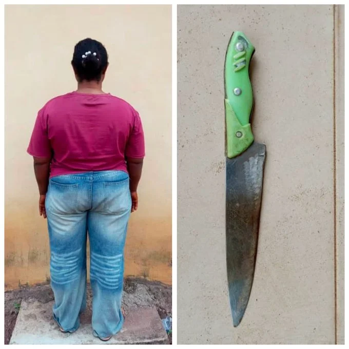 Abia Police Arrest Woman for Allegedly Attacking 12-Year-Old Niece with Knife Abia Police Arrest Woman for Allegedly Attacking 12-Year-Old Niece with Knife
