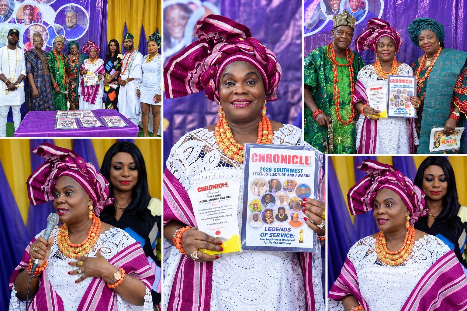 Chief (Dr) Jakie Adunni Kassim Bags Southwest Most Outstanding Woman of the Year Award